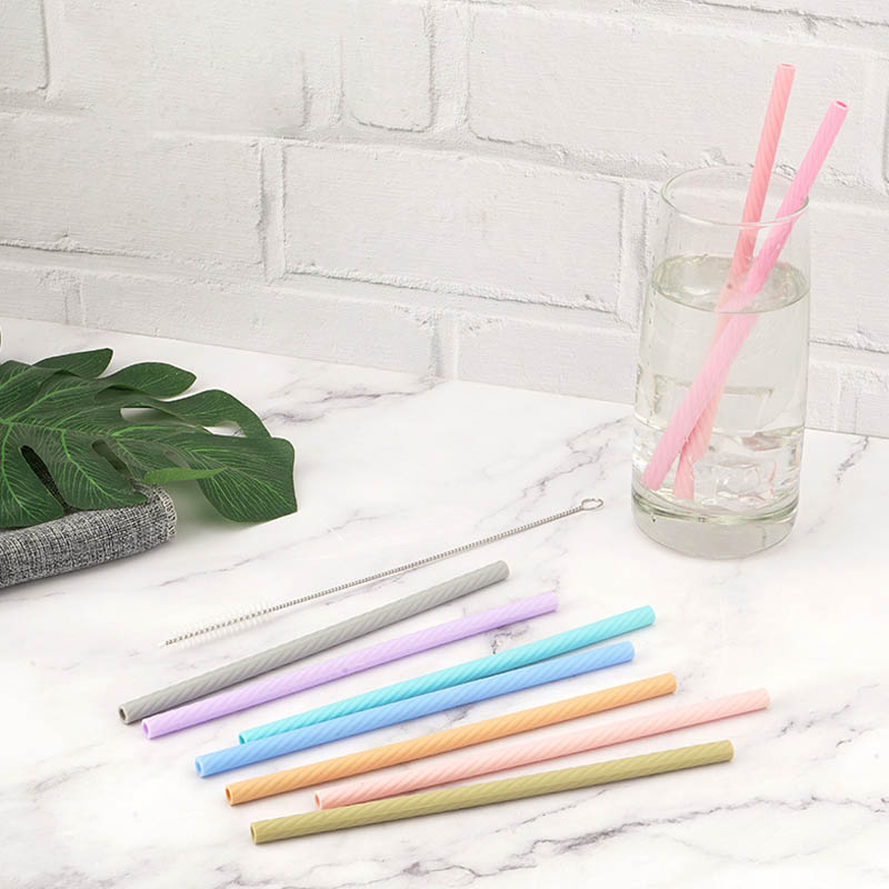 collapsible silicone straw